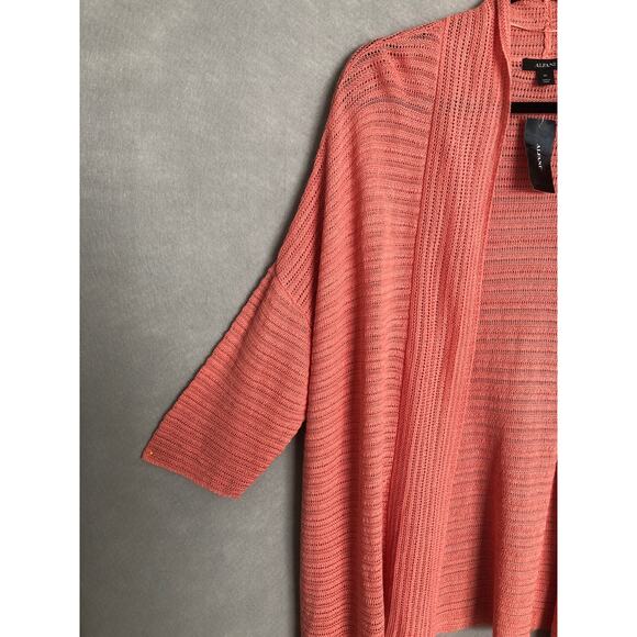 Alfani Women's X-Large 3/4 Sleeve Open Front Cardigan Coral NEW - Picture 3 of 6